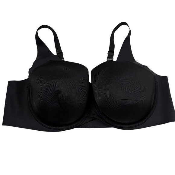 Cacique - Lane Bryant Black Lightly Lined Max Coverage Underwire Bra Women's 46C - Picture 1 of 6